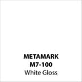 White Gloss Vinyl M7-100, Metamark 7 Series, self-adhesive, sticky back polymeric sign making vinyl