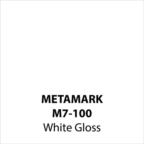 White Gloss Vinyl M7-100, Metamark 7 Series, self-adhesive, sticky back polymeric sign making vinyl