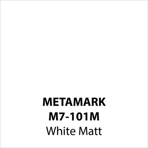 White Matt Vinyl M7-101M, Metamark 7 Series, self-adhesive, sticky back polymeric sign making vinyl