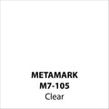 Clear Vinyl M7-105, Metamark 7 Series, self-adhesive, sticky back polymeric sign making vinyl