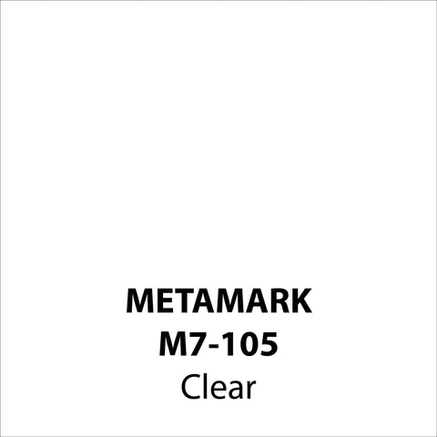 Clear Vinyl M7-105, Metamark 7 Series, self-adhesive, sticky back polymeric sign making vinyl