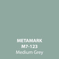 Medium Grey Gloss Vinyl M7-123, Metamark 7 Series, self-adhesive, sticky back polymeric sign making vinyl