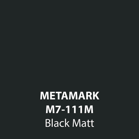 Black Matt Vinyl M7-111M, Metamark 7 Series, self-adhesive, sticky back polymeric sign making vinyl