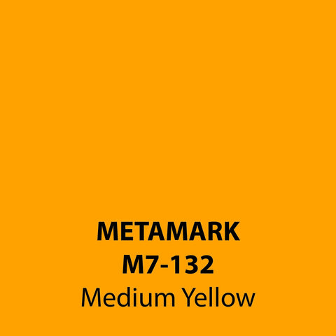 Medium Yellow Vinyl M7-132, Metamark 7 Series, self-adhesive, sticky back polymeric sign making vinyl