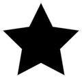 BB5 - Bespoke Star chalkboard sticker, beautiful blackboard vinyl cut sticker, self adhesive easy install