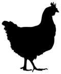 BB10 - Bespoke chicken chalkboard sticker, beautiful blackboard vinyl cut sticker, self adhesive easy install