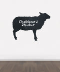 BB21 - Bespoke sheep chalkboard sticker, beautiful blackboard vinyl cut sticker, self adhesive easy install