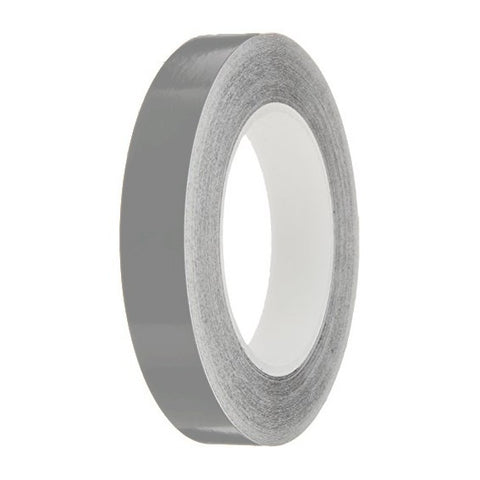 Medium Grey Gloss Colour Pin Stripe tapes, 50m roll, sticky self-adhesive, vinyl decal line tape