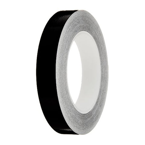 Black Gloss Colour Pin Stripe tapes, 50m roll, sticky self-adhesive, vinyl decal line tape