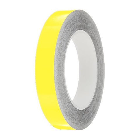 Lemon Gloss Colour Pin Stripe tapes, 50m roll, sticky self-adhesive, vinyl decal line tape
