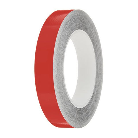 Flame Red Gloss Colour Pin Stripe tapes, 50m roll, sticky self-adhesive, vinyl decal line tape