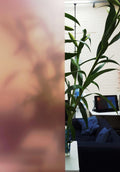 Pink Frosted Privacy Window Film / Frost Etched Glass / Sticky Back Plastic / Vinyl Covering / Pink Tint / sold per metre.
