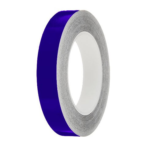 Bright Blue Gloss Colour Pin Stripe tapes, 50m roll, sticky self-adhesive, vinyl decal line tape