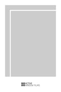 Bespoke window frame cut out, frosted, custom, decorative, home window film WF 01