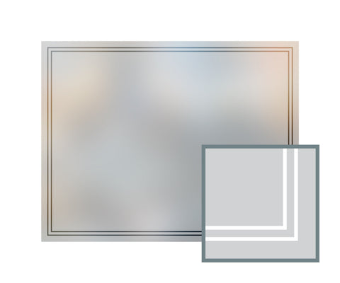 Bespoke window frame cut out, frosted, custom, decorative, home window film WF 03