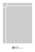 Bespoke window frame cut out, frosted, custom, decorative, home window film WF 05
