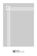 Bespoke window frame cut out, frosted, custom, decorative, home window film WF 11