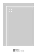 Bespoke window frame cut out, frosted, custom, decorative, home window film WF 13