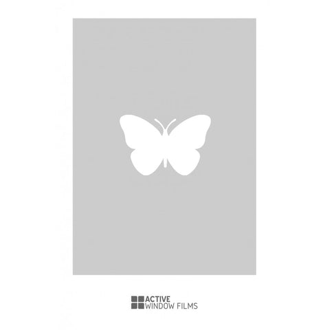 Butterfly cut out, bespoke, custom, frosted animal window film