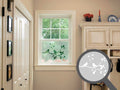 Singing birds cut out, bespoke, custom, frosted kitchen window film