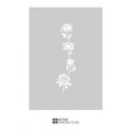 Roses cut out, bespoke, custom, frosted nature window film