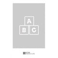 ABC Cut Out Bespoke Custom Frosted Children Window Film A04