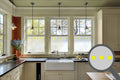Bespoke printed star repeated pattern, custom, decorative, frosted home window film.