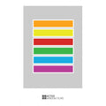 Coloured Rectangles Cut Out Bespoke Custom Frosted Window Film