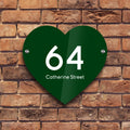 Bespoke House Sign, Personalised Laser Cut, Custom Engraved Front Door Acrylic, Number Plaque  15cm x 15cm Heart