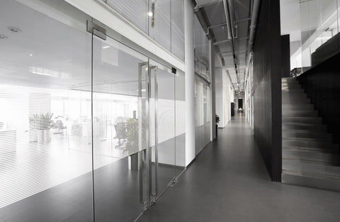 Patterned Decorative White Frosted Window Film - Privacy Frosted Glass Film FR10 LINE 10 MIL PATTERN