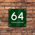 Bespoke House Sign, Personalised Laser Cut, Custom Engraved Front Door Acrylic, Number Plaque  15cm x 15cm Square