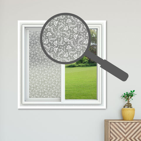 Victorian Theme Decorative Period Frosted Window Film