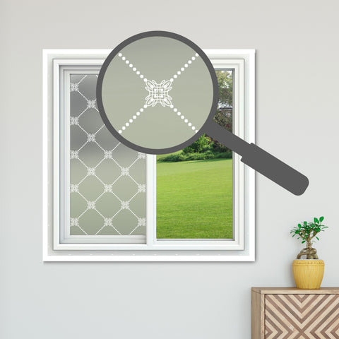 Victorian Theme Decorative Period Frosted Window Film