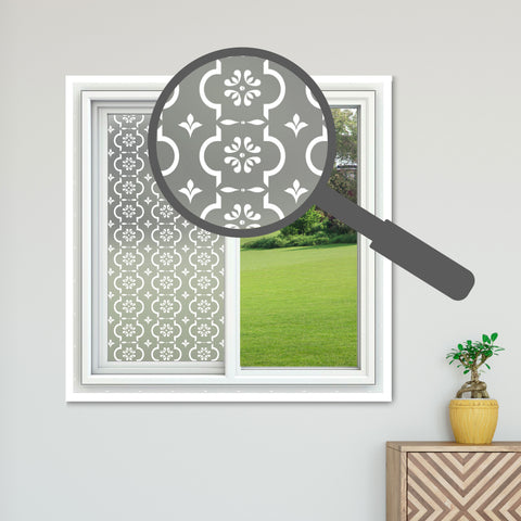 Victorian Theme Decorative Period Frosted Window Film