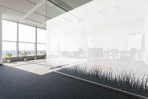 Grass Garden effect Frosted Pattern, Decorative Patterned Window Film