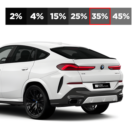Black Crystal 35%  Twin Ply, Metalized Car Privacy Window Tint