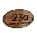 Solid Bespoke Wood Laser Engraved Door Number
