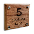 Solid Bespoke Wood Laser Engraved Door Number