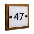 Solid Bespoke Wood Laser Engraved Door Number
