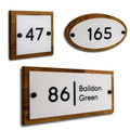 Solid Bespoke Wood Laser Engraved Door Number