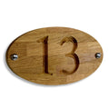 Solid Bespoke Wood Laser Engraved Door Number