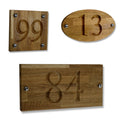 Solid Bespoke Wood Laser Engraved Door Number