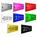 3D Acrylic Contemporary ‘Hole Punched’ Door Number / House Plaque (Rectangle)