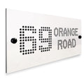 3D Acrylic Contemporary ‘Hole Punched’ Door Number / House Plaque (Rectangle)