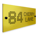 3D Acrylic Contemporary ‘Hole Punched’ Door Number / House Plaque (Rectangle)