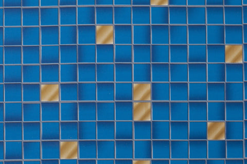 Cover Styl' - Z7 Blue Tile Self Adhesive Sticker, Vinyl Window Wall Door Furniture Covering