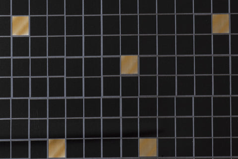 Cover Styl' - Z5 Black Tile Self Adhesive Sticker, Vinyl Window Wall Door Furniture Covering