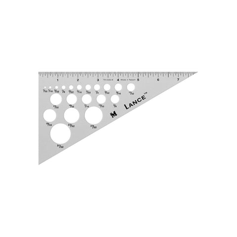 8" Triangle Heavy Duty Professional Imperial Inch Metal Ruler Window Tint Tool