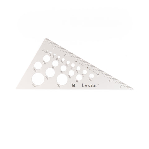 8” Triangle Metal Ruler