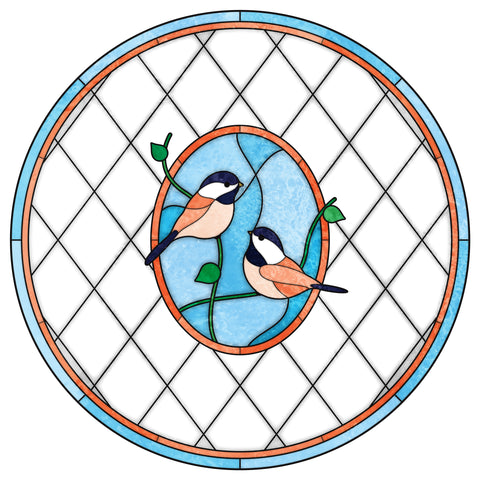Bird Stained Glass Window Film – Custom Made to Measure